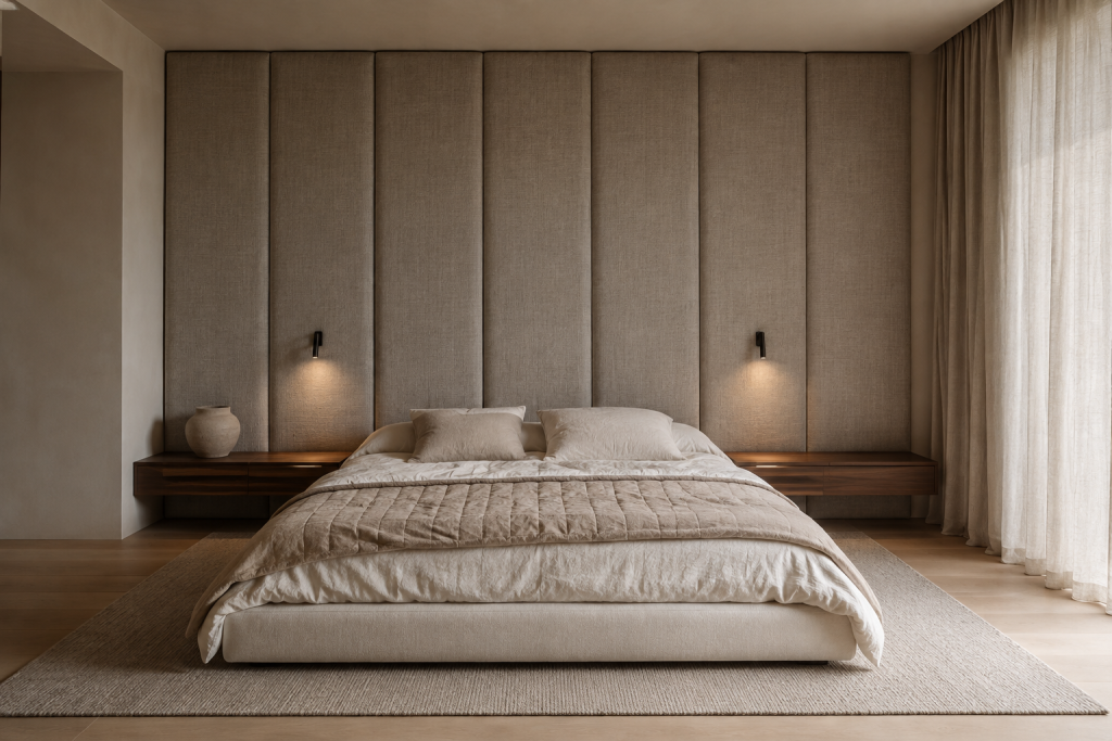 Use an Oversized Headboard as Architecture