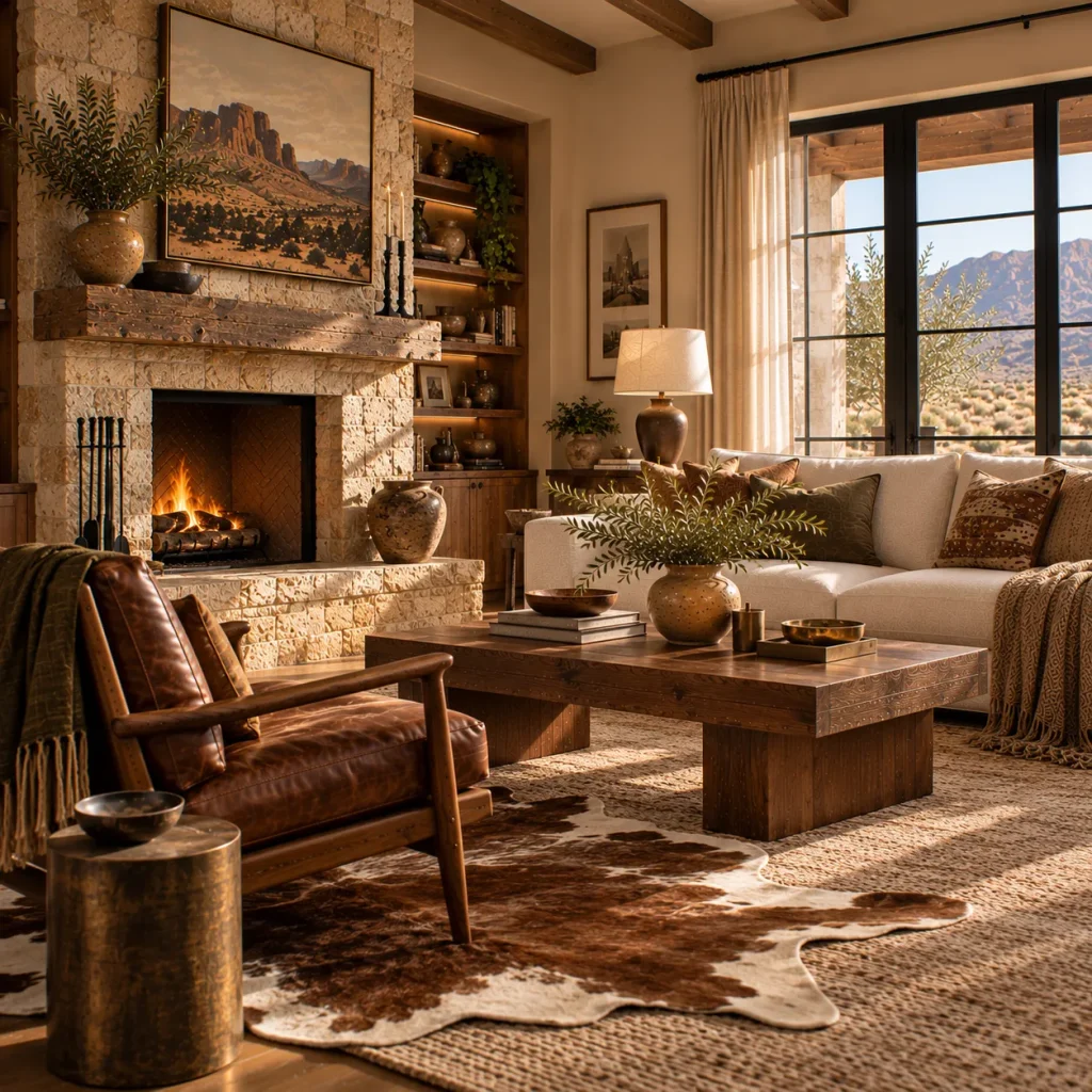 Use cowhide as one irregular layer