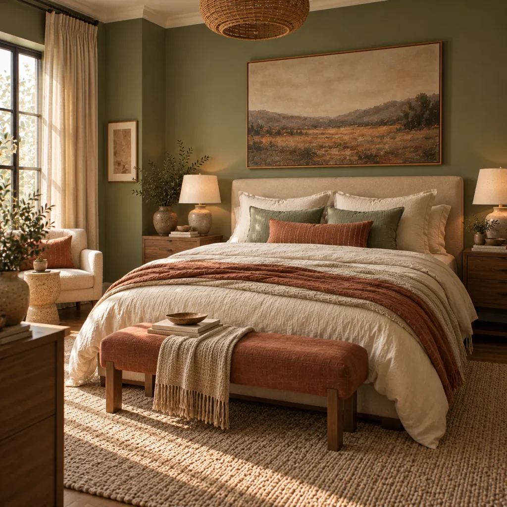13 terracotta and sage bedroom tips for a Warm, Earthy Retreat 11 Use cream instead of automatically reaching for white