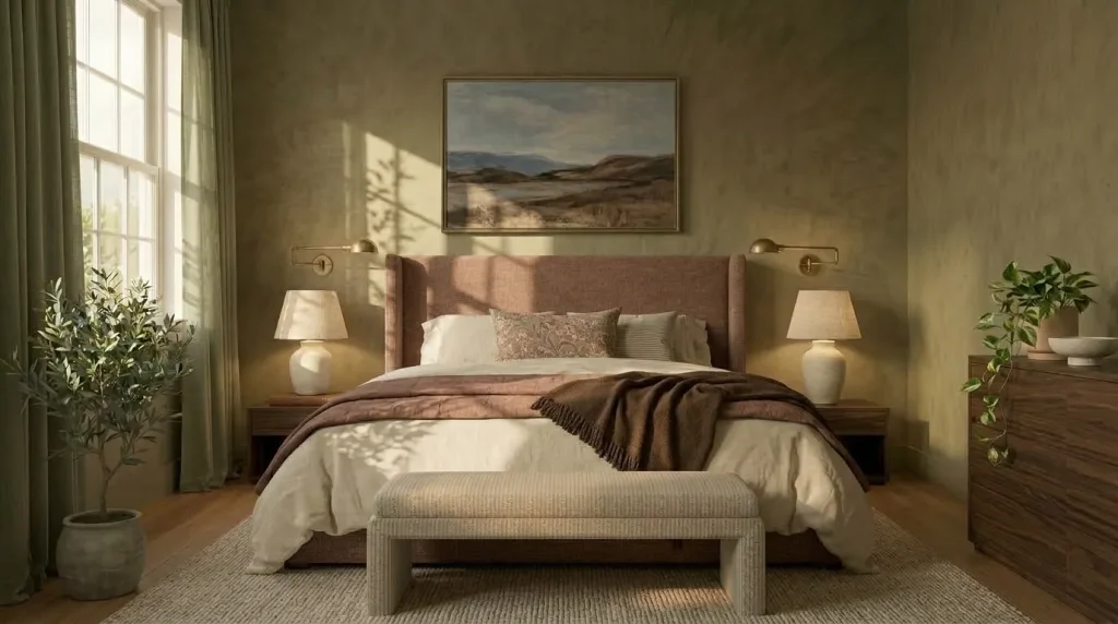 14 sage green and blush bedroom tips for a Soft, Sophisticated Retreat 3 Use dusty blush instead of candy pink