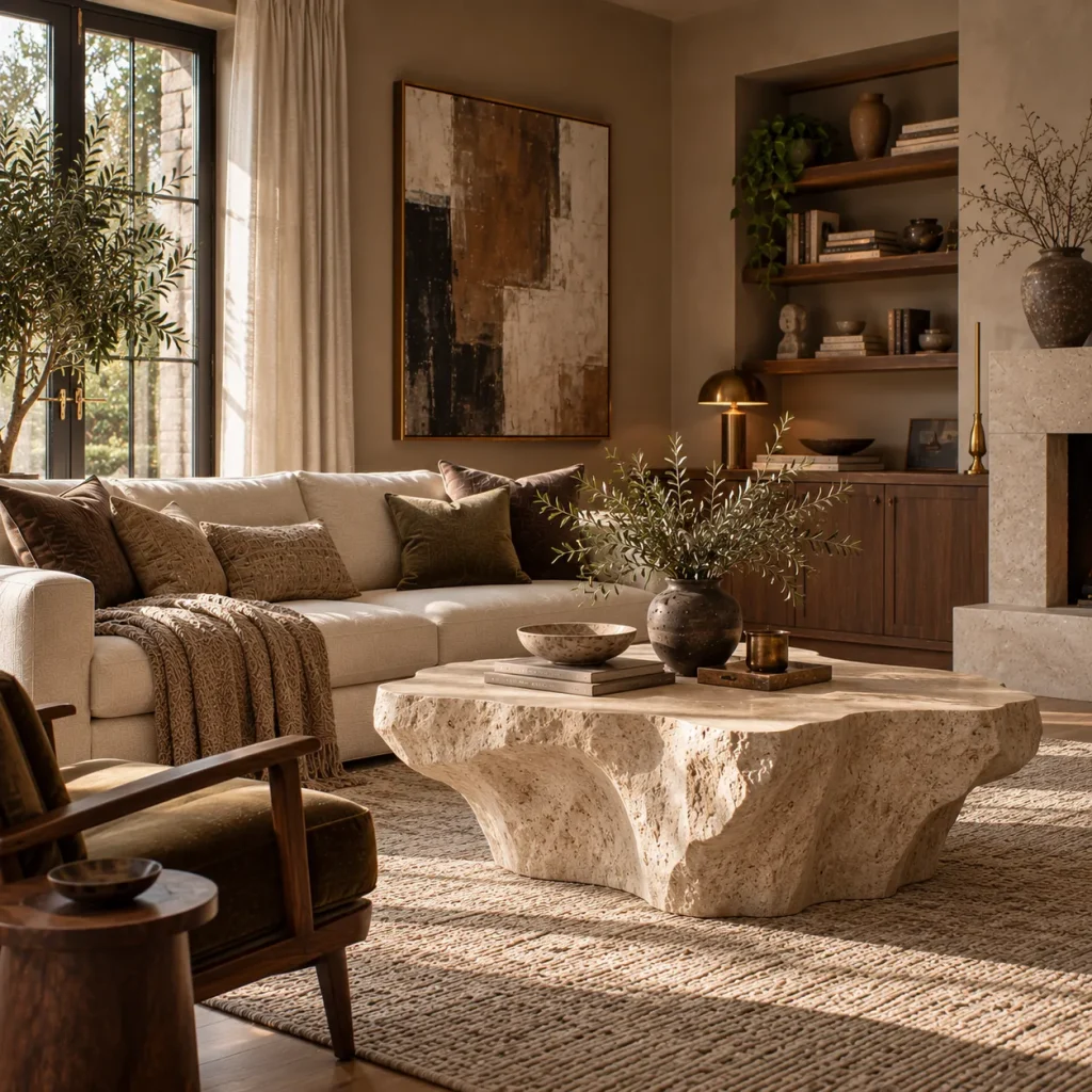 12 Contemporary Living Room Tips for a Polished, Livable Home 4 Use one sculptural piece, then let it breathe