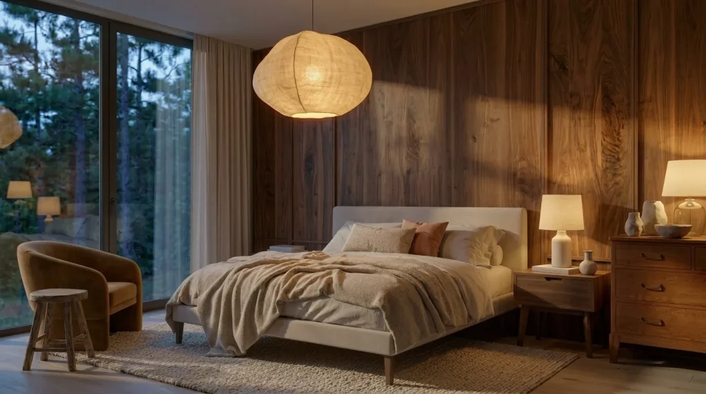 Use soft, layered lighting instead of one bright fixture