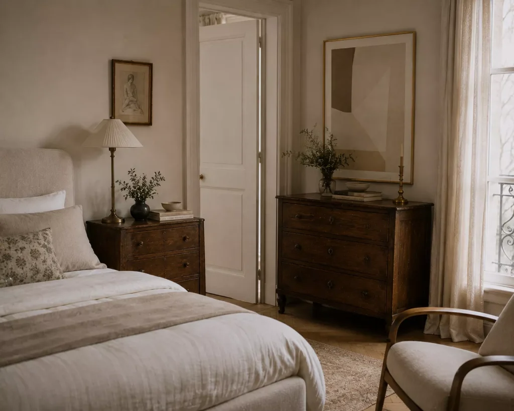10 french girl inspired bedrooms with Parisian Charm 4 add-one-piece-that-clearly-didnt-arrive-with-everything-else