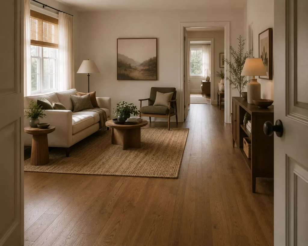 17 small living room ideas that instantly make your space look bigger, Brighter, and Easier to Live In 18 arrange-everything-around-how-you-actually-move-through-the-room