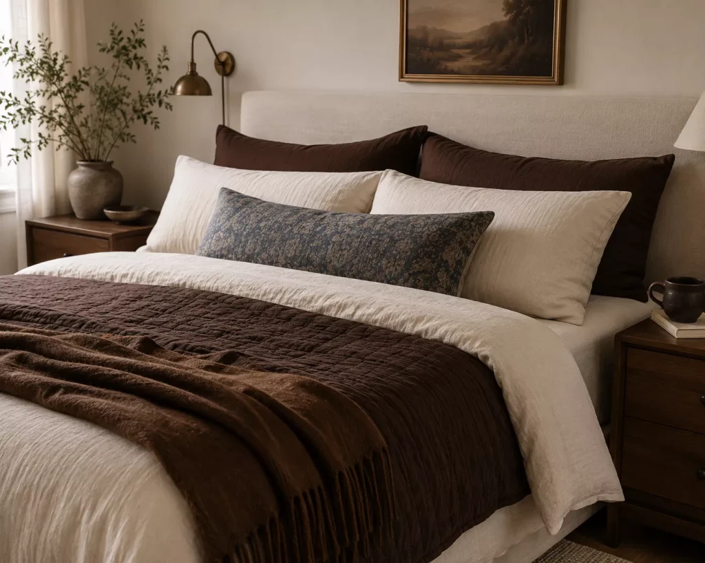 bring-chocolate-brown-into-the-bedding