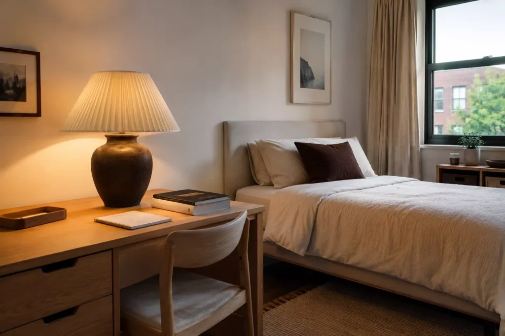 10 luxury dorm room ideas for a Polished, Cozy Space 10 bring-in-one-object-that-looks-more-expensive-than-the-rest