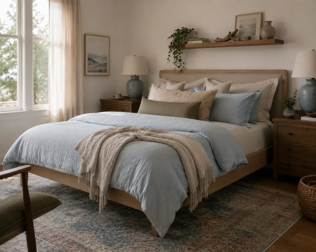 12 coastal bedroom ideas for a Calm, Breezy Retreat 3 choose-quieter-blues-inspired-by-water-and-sky