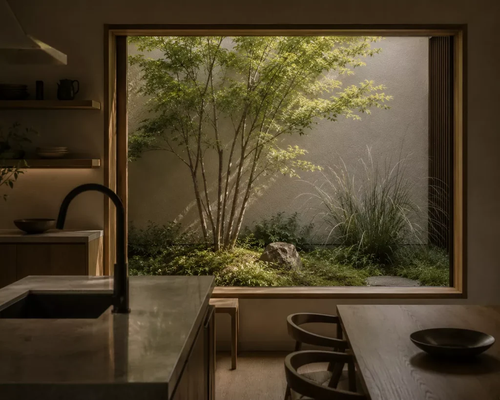 12 japanese courtyard home ideas for Calm, Natural Living 10 design-the-view-from-inside-before-arranging-the-garden-outside