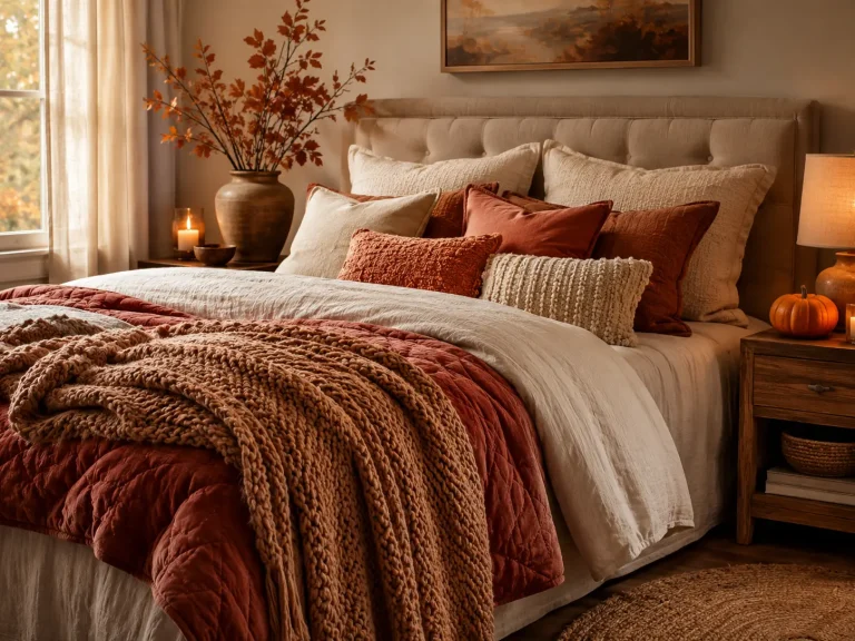 10 fall bedding ideas for a Cozy, Layered Bedroom 9 fall bedding Ideas