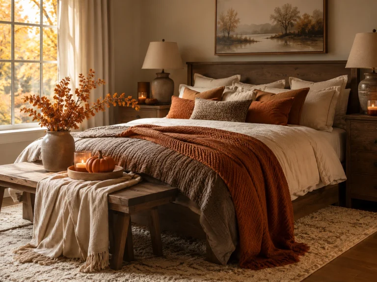 fall bedroom decor ideas