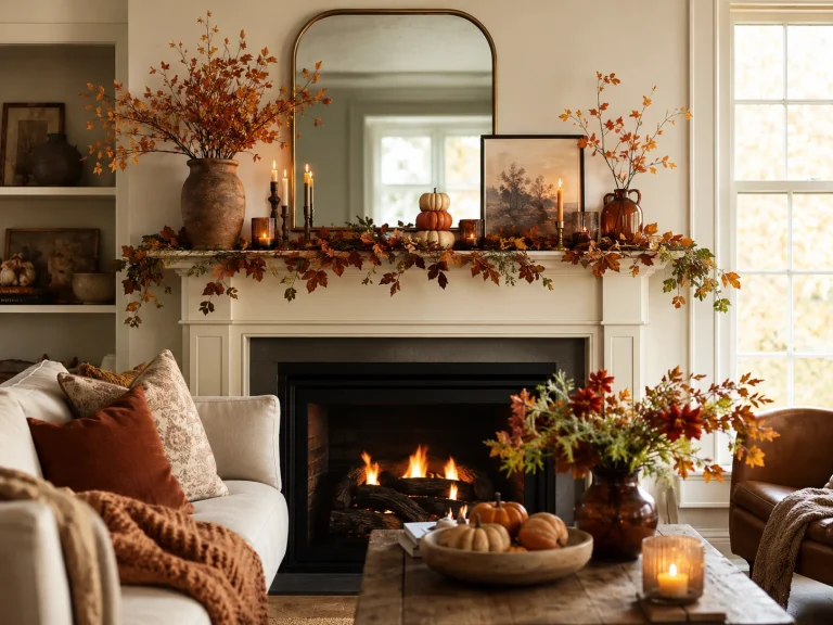 fall mantle decor