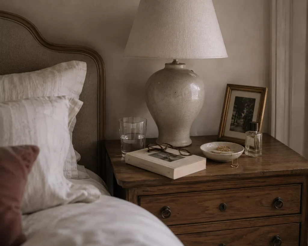 10 french girl inspired bedrooms with Parisian Charm 10 keep-a-few-personal-objects-visible-instead-of-staging-the-surface-perfectly