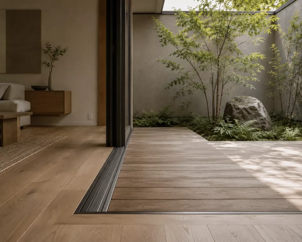 12 japanese courtyard home ideas for Calm, Natural Living 5 keep-the-threshold-visually-quiet