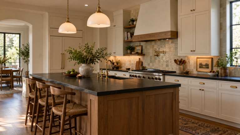 kitchen with white cabinets and black countertops: How to Make the Contrast Feel Warm and Current 3 kitchen with white cabinets and black countertops How to Make the Contrast Feel Warm and Current