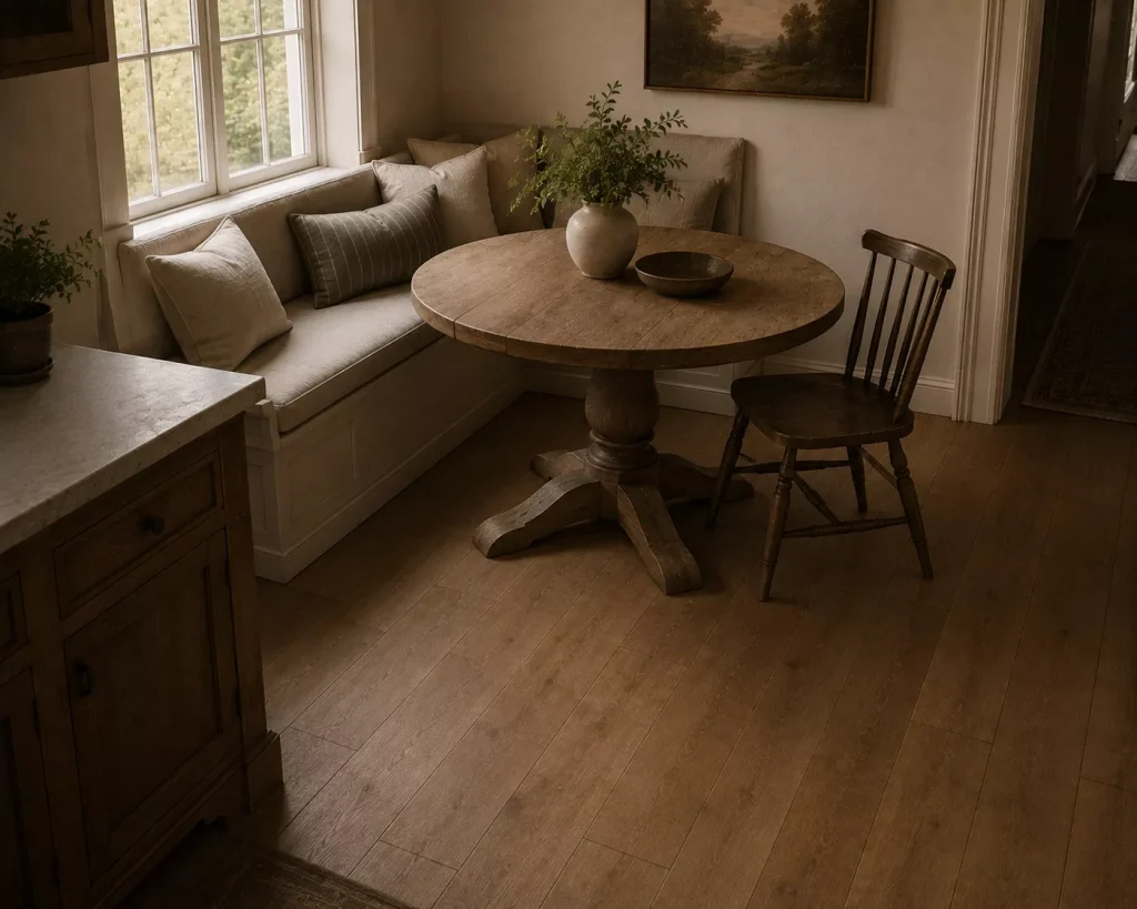 10 farmhouse breakfast nook ideas for Cozy Country Mornings 3 let-circulation-determine-your-table-shape