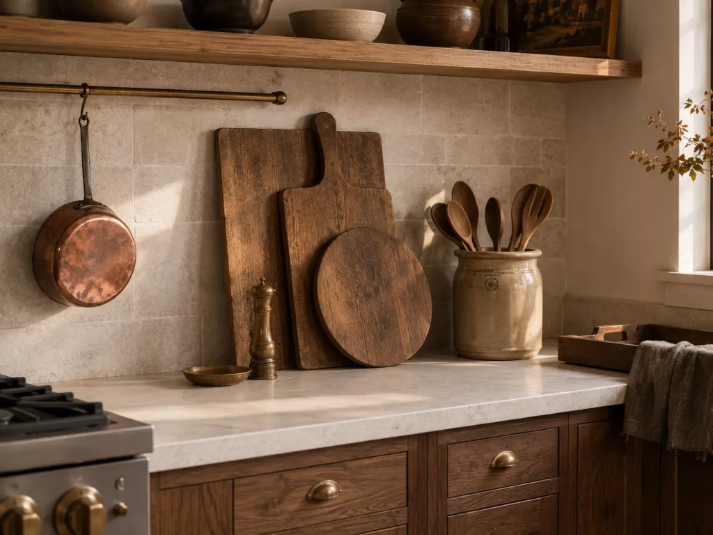 let-cutting-boards-copper-and-old-utensils-become-the-decor