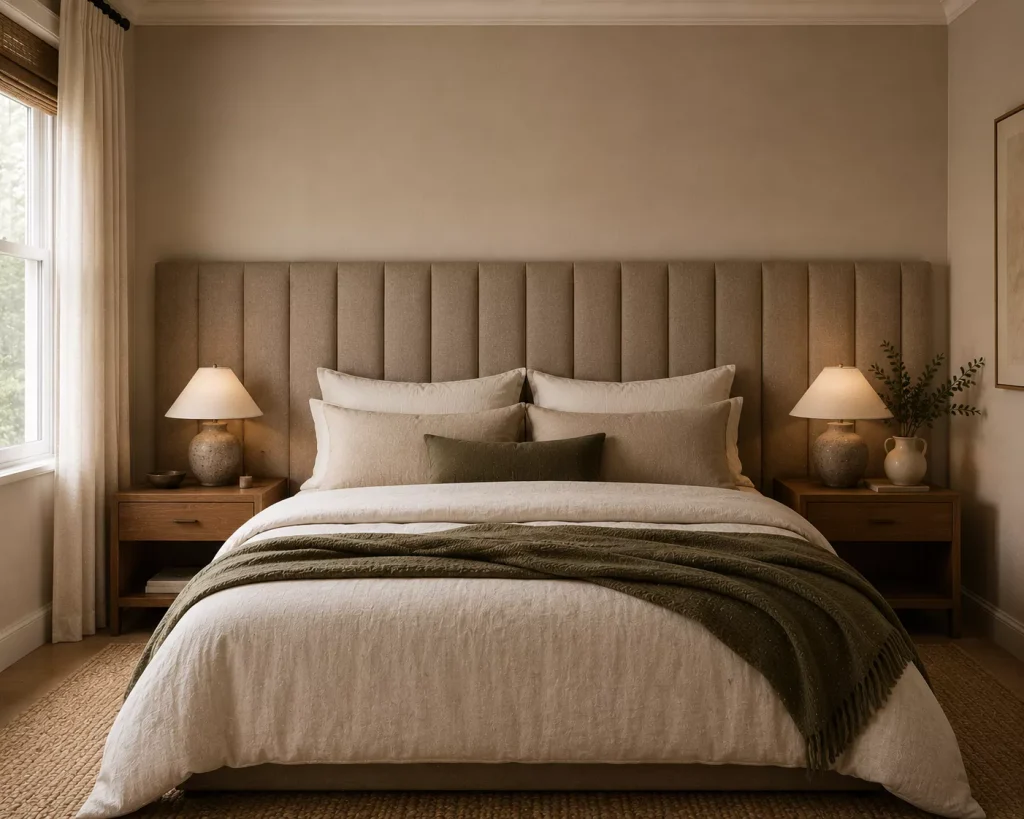 10 cozy bedroom ideas that make your room feel like a luxury retreat, Without the Luxury Price Tag 8 make-the-headboard-the-visual-anchor