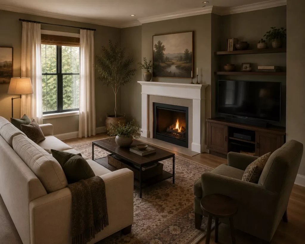 12 Small Living Room Layout Ideas That Make Every Inch Work Harder 7 make-the-tv-share-the-focal-point