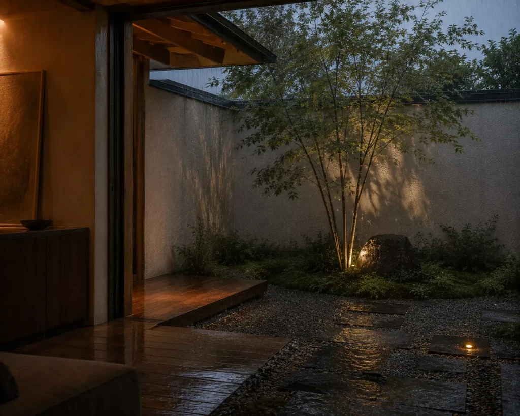 12 japanese courtyard home ideas for Calm, Natural Living 11 plan-for-morning-evening-rain-and-winter-not-one-perfect-summer-afternoon