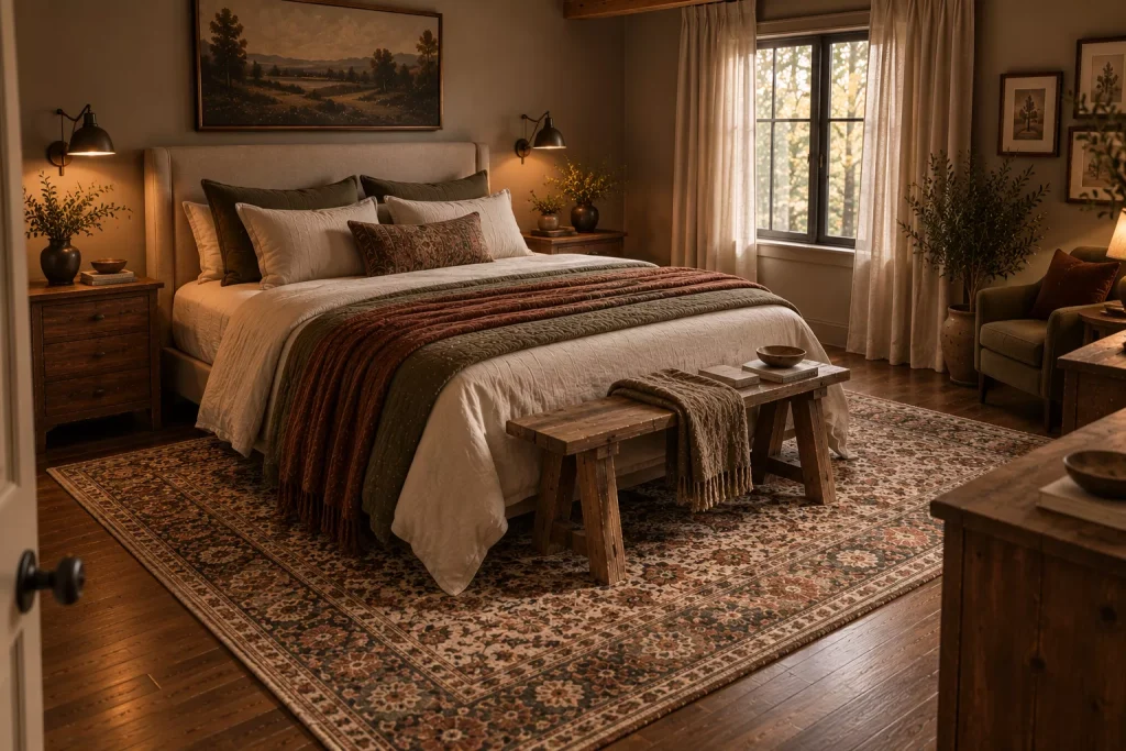 put-a-properly-sized-rug-beneath-the-bed