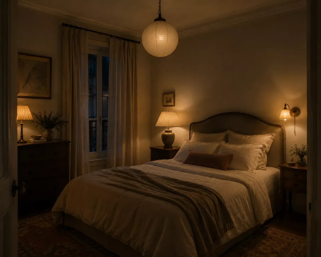 10 french girl inspired bedrooms with Parisian Charm 6 treat-lamps-like-individual-pieces-of-furniture