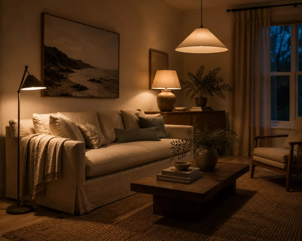 10 modern coastal decor ideas for a Fresh, Relaxed Home 9 treat-lighting-as-decor-not-just-illumination