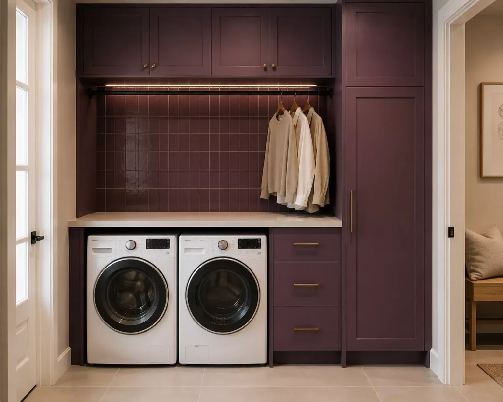 10 Laundry Room Ideas Small Space Homes Can Actually Use 10 use-color-on-the-cabinetry-or-walls-instead-of-decorating-the-counter