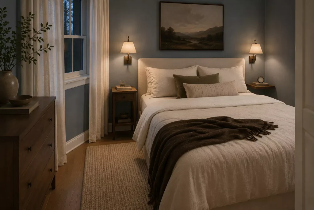 10 Small Bedroom Ideas for Bigger Feel Without Sacrificing Comfort 3 use-wall-mounted-lighting-to-free-the-bedside-area