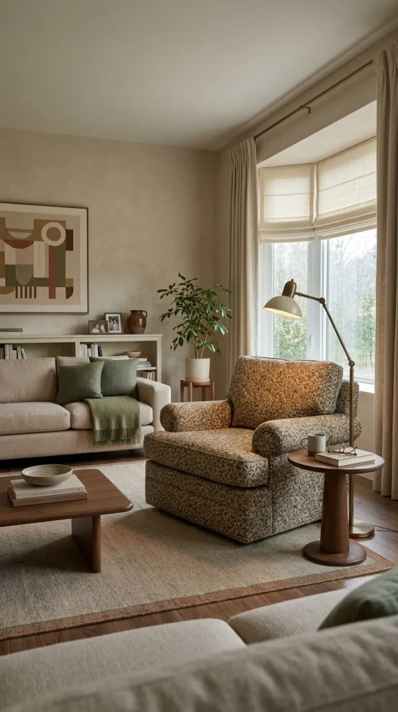 Add One Oversized Upholstered Armchair
