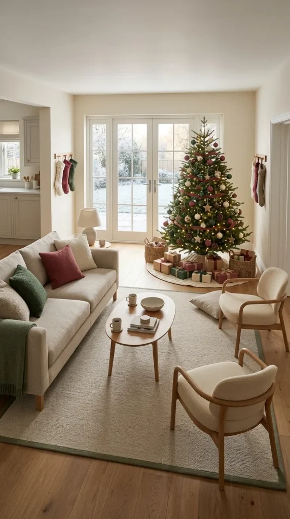 42 Christmas Living Room Decor Ideas for a Cosy, Magical and Beautifully Festive Home 38 Arrange the Living Room for Christmas Morning