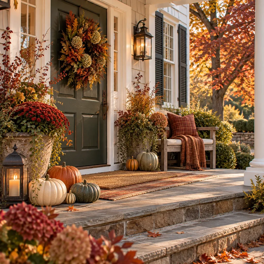 Borrow colors from the surrounding fall landscape
