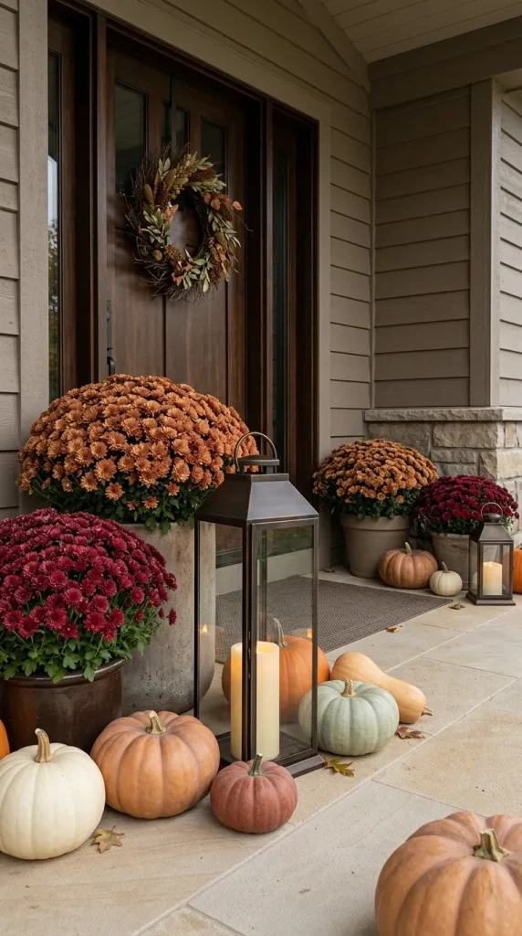 Break Up Large Mum Clusters With Lanterns