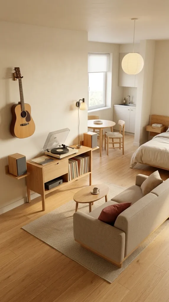 Build a Compact Music Nook in a Studio Apartment