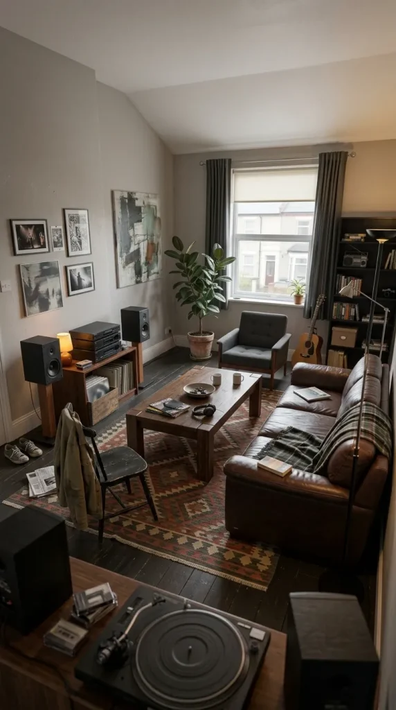 35 1990s Living Room Decor Ideas to Bring Back That Cosy, Nostalgic Feeling 35 Build a Relaxed Grunge-Inspired Living Room
