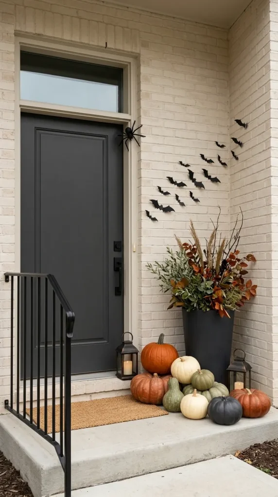 40 Front Porch Halloween Ideas for a Spooky, Stylish and Unforgettable Entrance 4 Choose a Controlled Halloween Color Palette