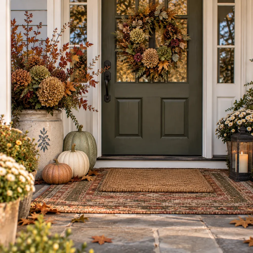 Choose a muted rug that echoes the landscape