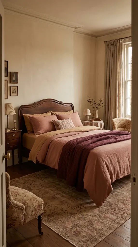 Clay Pink + Burgundy + Camel