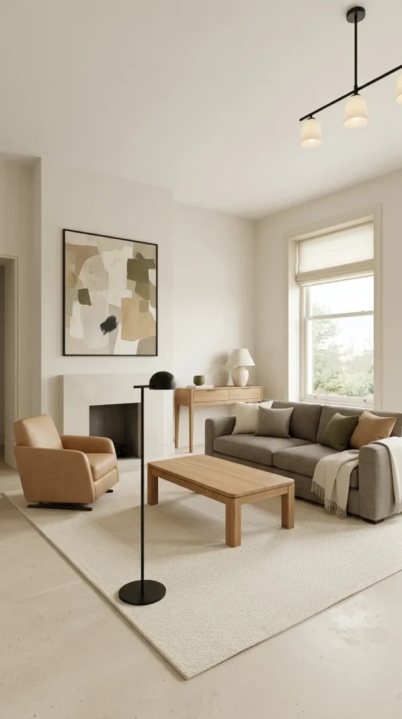 30 Living Room Ideas With Oak for Warm, Modern and Beautiful Spaces 11 Combine Oak With Warm Grey