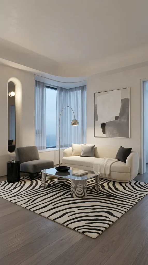 Combine Zebra With Chrome for Modern Glamour