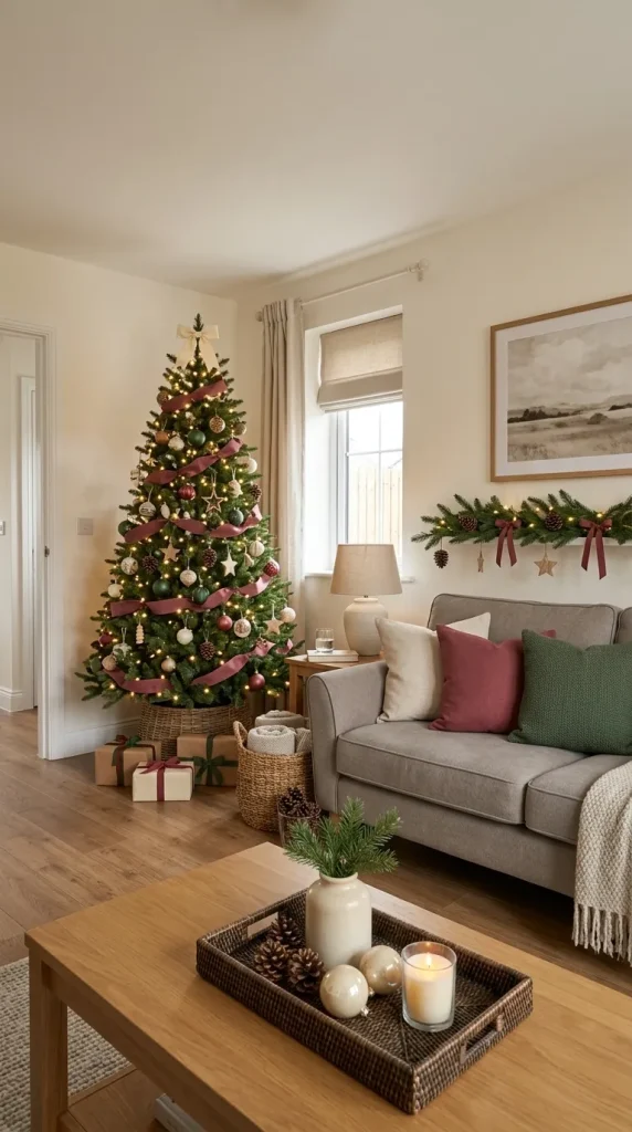 42 Christmas Living Room Decor Ideas for a Cosy, Magical and Beautifully Festive Home 37 Create a Beautiful Christmas Living Room on a Budget