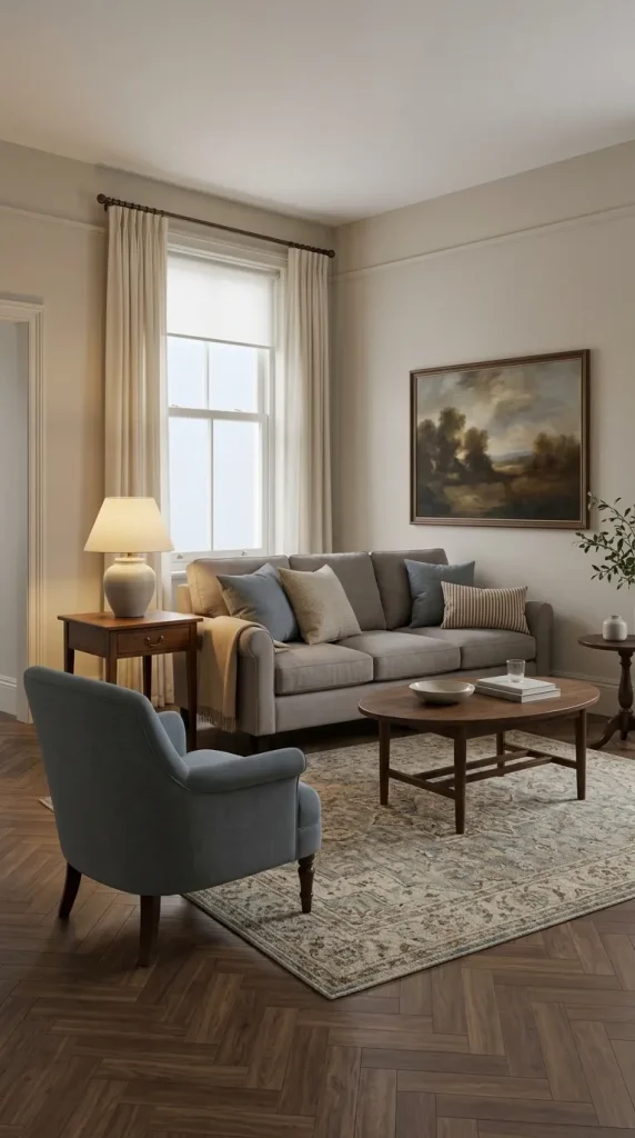 Create a Classic Living Room With Balanced Furniture and Traditional Details