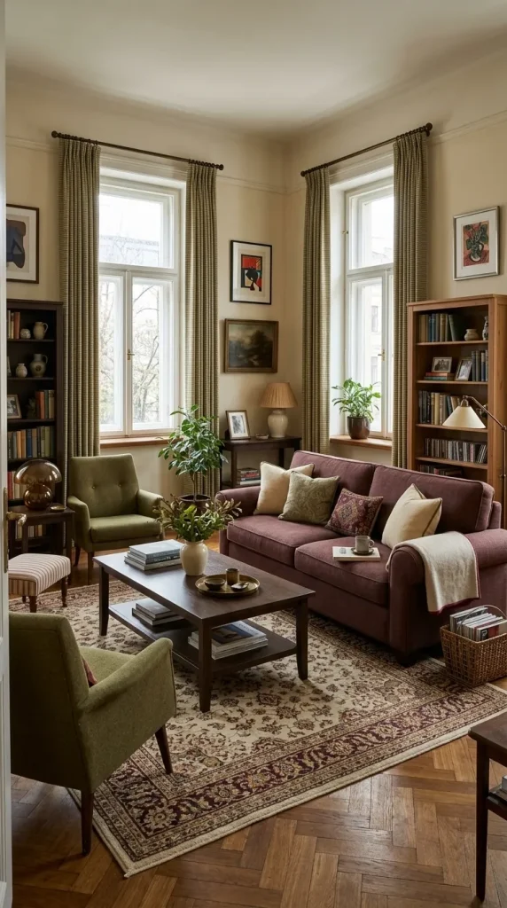 40 Living Room Decor Ideas for a Nostalgic 2000s and Y2K Aesthetic 38 Create a Collected, Cosy Maximalist Living Room