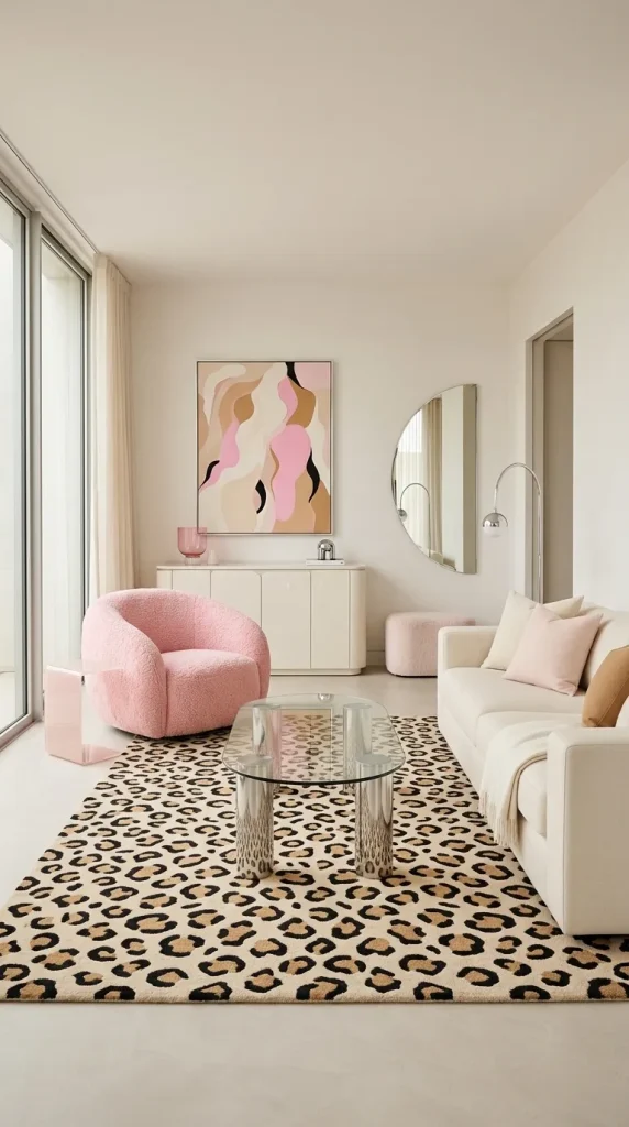 Create a Y2K Leopard-and-Pink Living Room