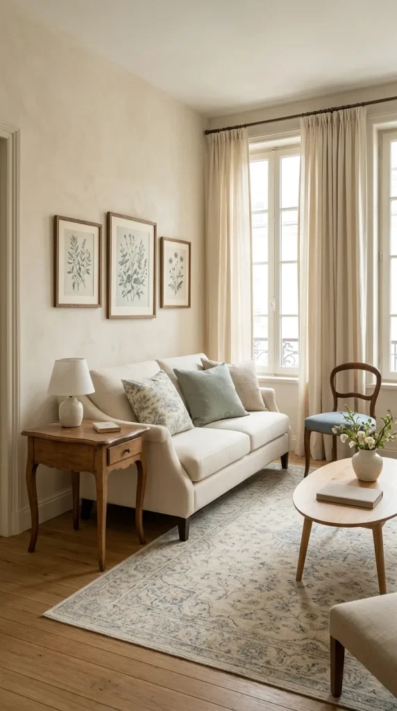 Create an Affordable French Country Living Room