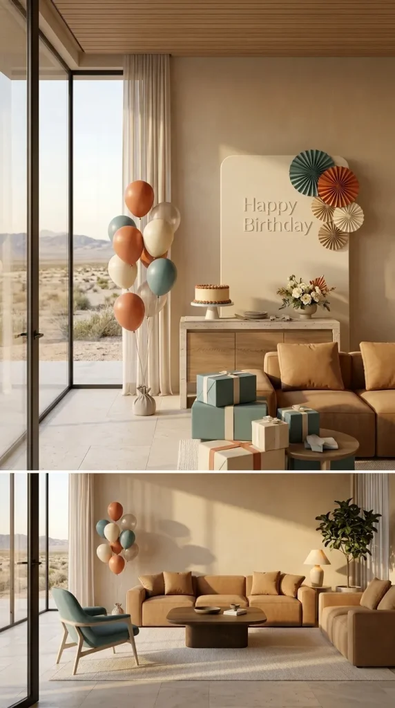 40 Birthday Living Room Decor Ideas for Beautiful At-Home Celebrations 40 Create an Airbnb-Friendly Birthday Living Room Setup