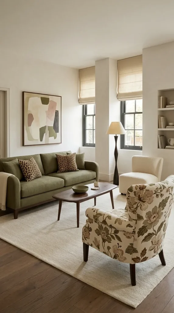 Create an Eclectic Room With Floral and Leopard Patterns