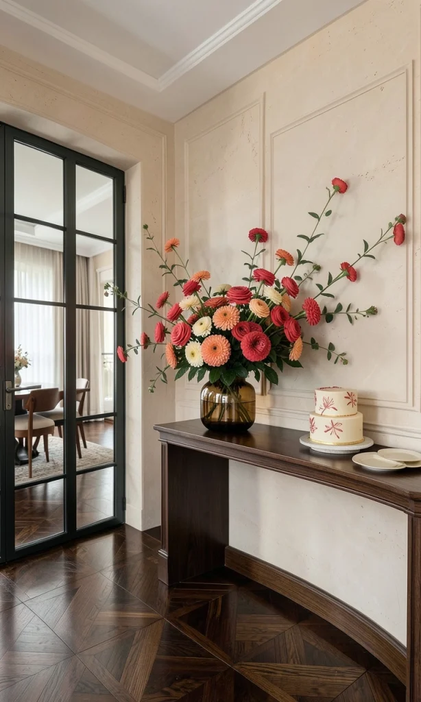 40 Birthday Living Room Decor Ideas for Beautiful At-Home Celebrations 28 Create an Elegant Floral Birthday Celebration
