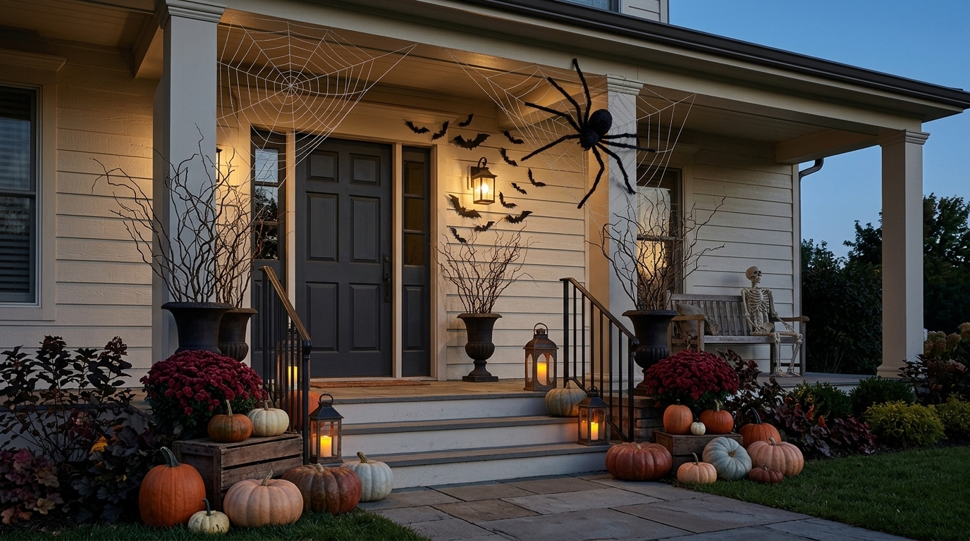 40 Front Porch Halloween Ideas for a Spooky, Stylish and Unforgettable Entrance 1 Featured Image