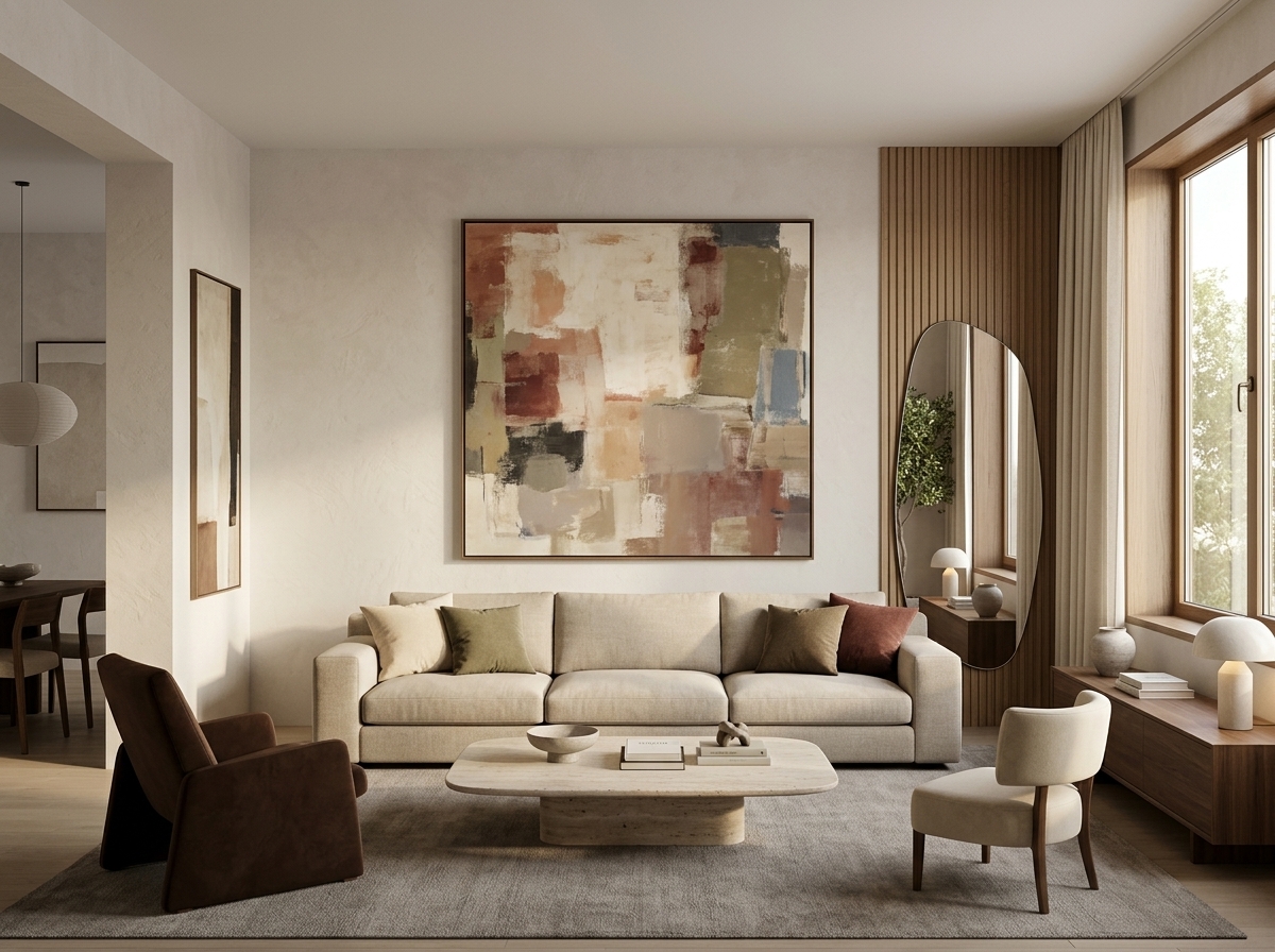 33 Living Room Wall Decor Ideas That Make Blank Walls Feel Designed, Not Filled