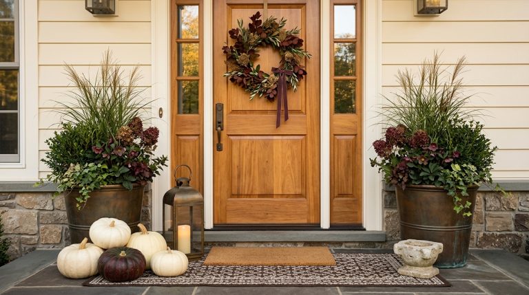 24 Elegant Fall Front Porch Ideas for a Polished, Glam Autumn Entrance 8 Featured Image